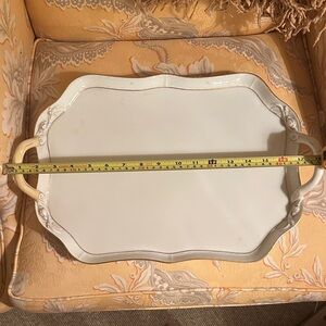 Herend White Serving Tray